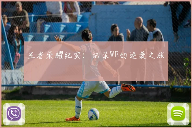 王者荣耀纪实：记录WE的逆袭之旅